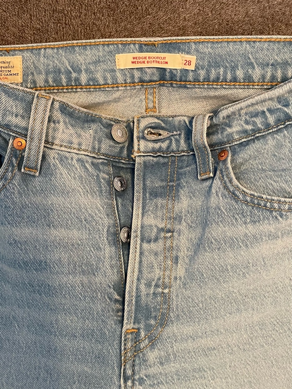 Levi's Wedgie Bootcut Jeans 28W 34L